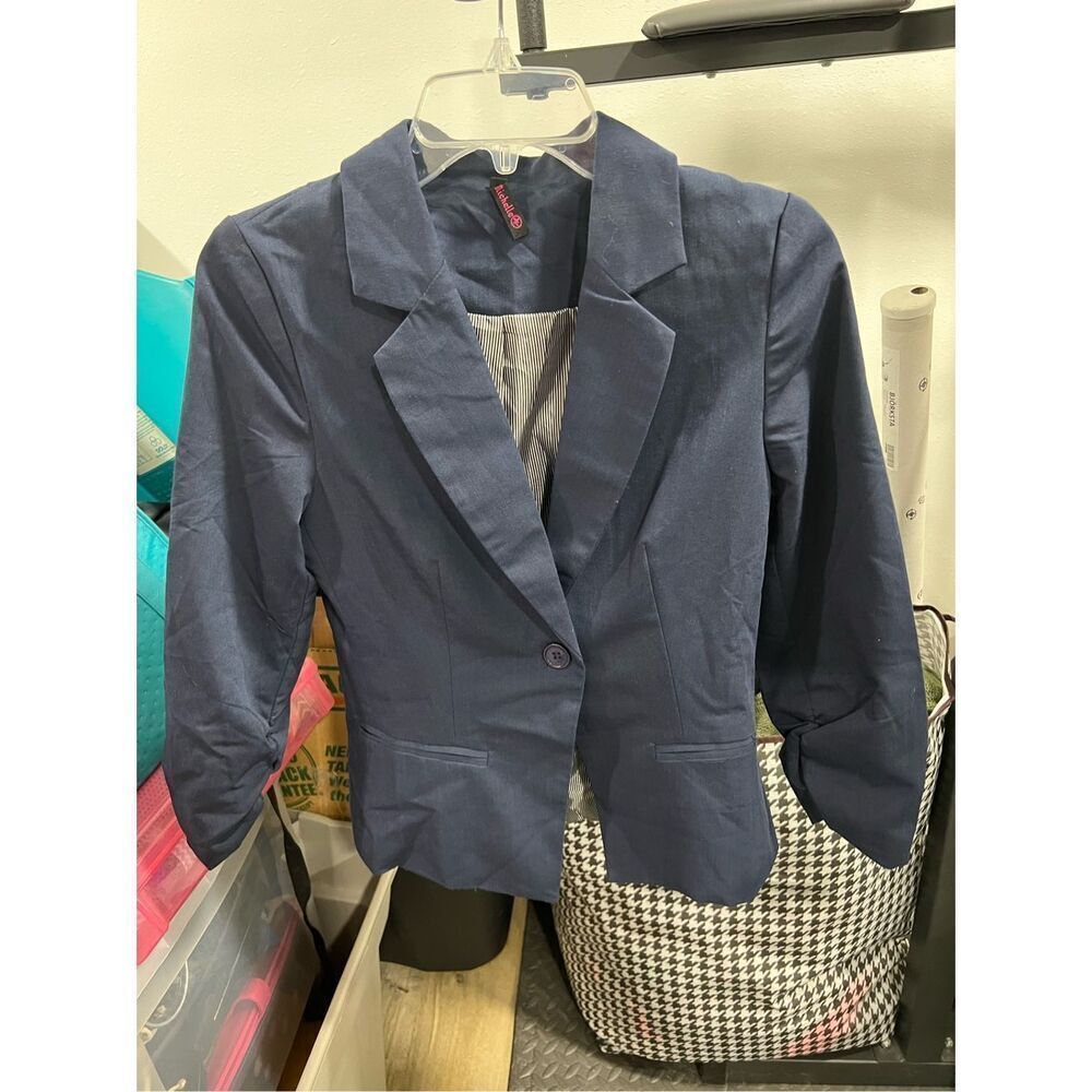 Michelle Women’s Fitted Navy Blue Blazer